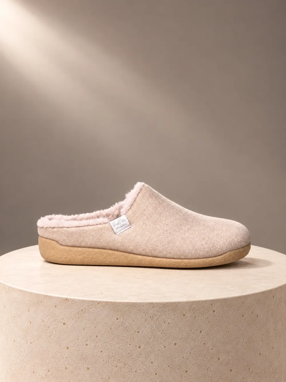Zapatillas de Casa Mujer Destalonadas Paño Borreguillo
