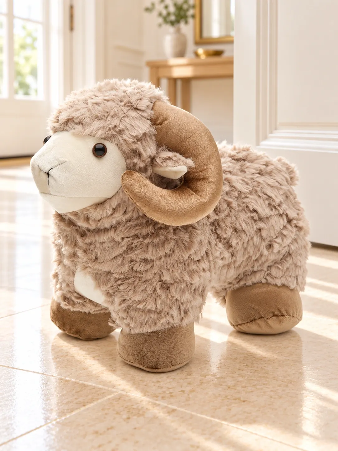 Sujetapuertas Ovejita beige
