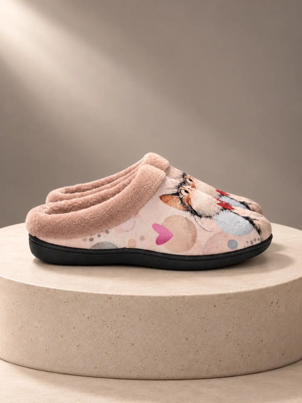Zapatillas de Casa Mujer Gatos Rosa – Toni Pons