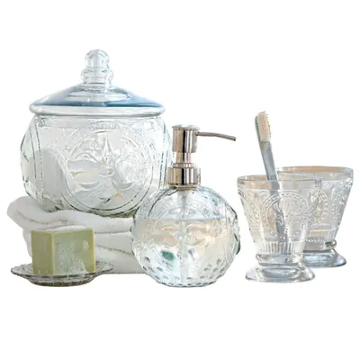 Set de Baño Vidrio Soplado a Mano